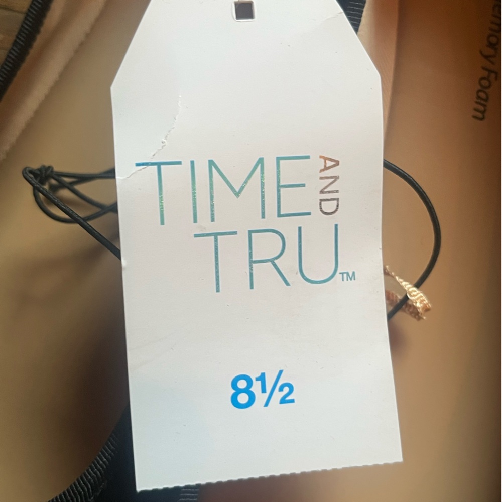 Time and Tru Black Bow Ballet Flats. New with tags. Women’s size 8.5 - Picture 9 of 10